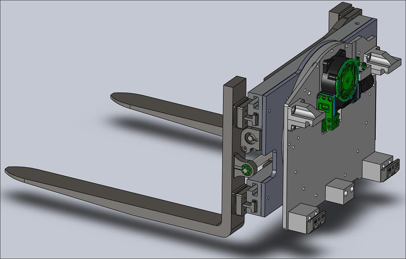 Pallet Fork Clamp Rotating